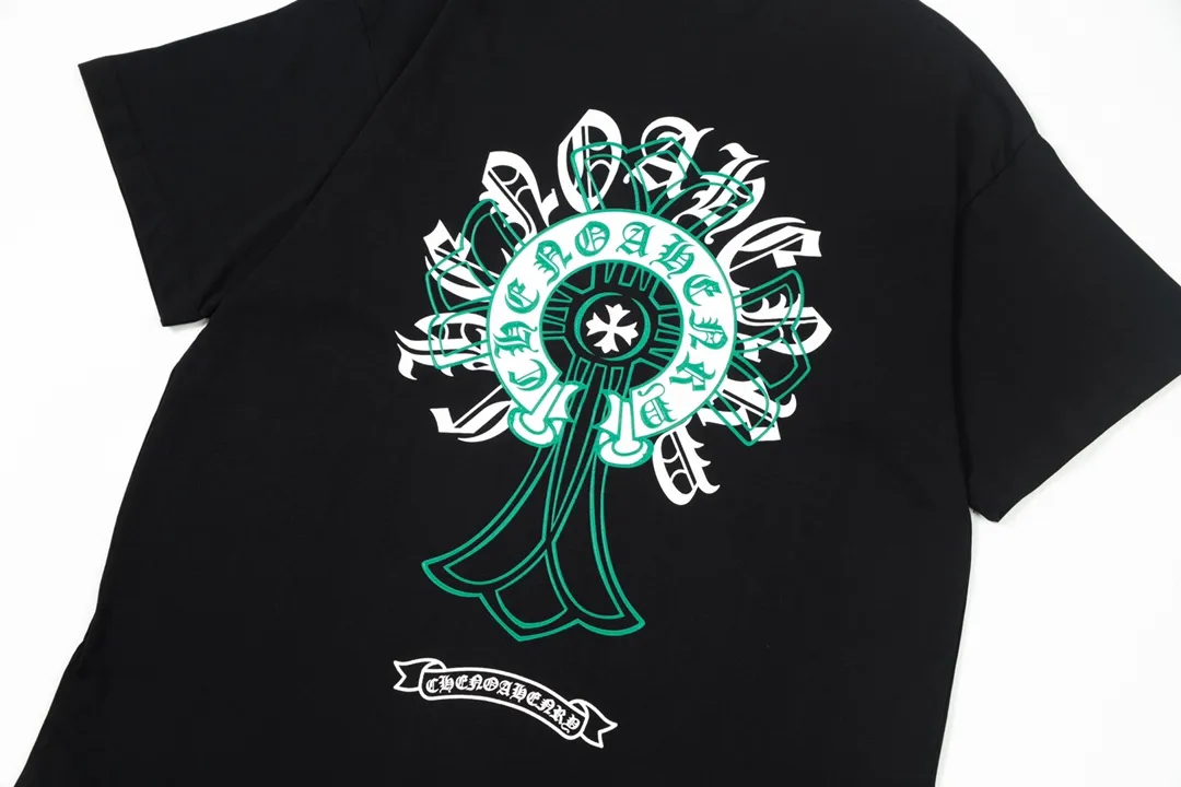 Chrome Hearts/ Logo Same Style T Versatile : Black Size：XS~L